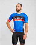 BONAVELO Cyklistický krátky dres a krátke nohavice - GARMIN SHARP - modrá/čierna