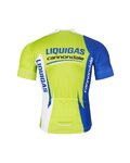 BONAVELO Cyklistický mega set - LIQUIGAS CANNONDALE - čierna/zelená/biela/modrá