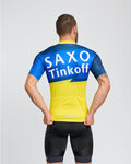 BONAVELO Cyklistický krátky dres a krátke nohavice - SAXO BANK TINKOFF - žltá/modrá/čierna