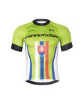 BONAVELO Cyklistický krátky dres a krátke nohavice - CANNONDALE SK - čierna/zelená