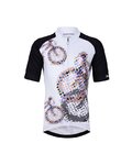 HOLOKOLO Cyklistický krátky dres a krátke nohavice - RIDERS KIDS - viacfarebná/biela/čierna