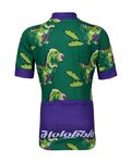 HOLOKOLO Cyklistický krátky dres a krátke nohavice - DINOSAURUS - zelená/čierna