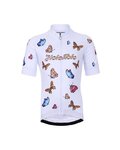 HOLOKOLO Cyklistický krátky dres a krátke nohavice - BUTTERFLIES - čierna/biela