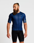 HOLOKOLO Cyklistický dres s krátkym rukávom - VICTORIOUS GOLD - modrá