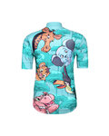 HOLOKOLO Cyklistický krátky dres a krátke nohavice - SAFARI - viacfarebná/tyrkysová/čierna