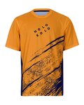 HOLOKOLO Cyklistický dres s krátkym rukávom - UNIVERSE MTB - oranžová/čierna