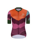 RIVANELLE Cyklistický krátky dres a krátke nohavice - SERENITY  - čierna/červená/fialová