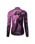 RIVANELLE Cyklistická zimná bunda a nohavice - ROSESCAPE - fialová/čierna