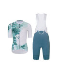 RIVANELLE Cyklistický krátky dres a krátke nohavice - FLOWERY LADY - zelená/viacfarebná