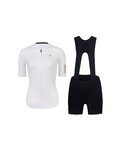 RIVANELLE Cyklistický krátky dres a krátke nohavice - VICTORIOUS GOLD LADY - biela/čierna