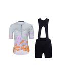 RIVANELLE Cyklistický krátky dres a krátke nohavice - SPIRIT  - viacfarebná/čierna/šedá