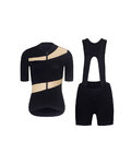 RIVANELLE Cyklistický krátky dres a krátke nohavice - GLAMOR - čierna/béžová