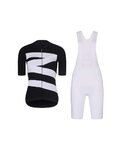 RIVANELLE Cyklistický krátky dres a krátke nohavice - MISSVELOAIRE - čierna/biela