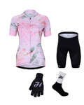 HOLOKOLO Cyklistický mega set - BLOSSOM LADY - ružová/čierna