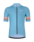 HOLOKOLO Cyklistický dres s krátkym rukávom - RAINBOW - svetlo modrá