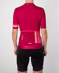 HOLOKOLO Cyklistický dres s krátkym rukávom - HAPPY ELITE LADY - bordová