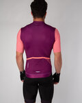 HOLOKOLO Cyklistický dres s krátkym rukávom - ENJOYABLE ELITE - ružová/fialová