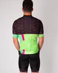 HOLOKOLO Cyklistický dres s krátkym rukávom - OPTIMISTIC ELITE - zelená/čierna