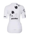 HOLOKOLO Cyklistický krátky dres a krátke nohavice - CALM ELITE LADY - biela/čierna/šedá