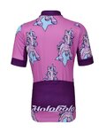 HOLOKOLO Cyklistický krátky dres a krátke nohavice - UNICORNS KIDS - ružová/čierna