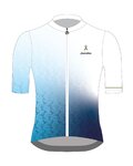 HOLOKOLO Cyklistický dres s krátkym rukávom - PEACE - biela/modrá