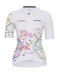 HOLOKOLO Cyklistický dres s krátkym rukávom - MAAPPI ELITE LADY - viacfarebná/biela