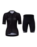 HOLOKOLO Cyklistický krátky dres a krátke nohavice - PLAYFUL ELITE LADY - čierna