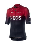 CASTELLI Cyklistický dres s krátkym rukávom - TEAM INEOS 2019 - čierna/červená