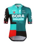 LE COL Cyklistický dres s krátkym rukávom - BORA HANSGROHE 2022 - čierna/červená/zelená