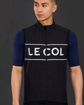 LE COL Cyklistická vesta - SPORT LOGO GILET - biela/čierna