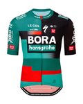 LE COL Cyklistický dres s krátkym rukávom - BORA HANSGROHE 2023 SPORT REPLICA - červená/čierna/zelená