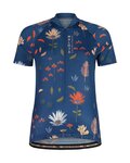 MALOJA Cyklistický dres s krátkym rukávom - GANESM. AOP 1/2 LADY - modrá