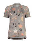 MALOJA Cyklistický dres s krátkym rukávom - GANESM. AOP 1/2 LADY - šedá