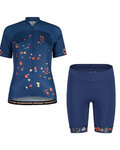 MALOJA Cyklistický krátky dres a krátke nohavice - TRECIMEM. - modrá