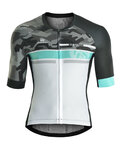 MONTON Cyklistický dres s krátkym rukávom - JAT III - biela/čierna