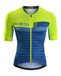 MONTON Cyklistický dres s krátkym rukávom - PIONEER - zelená/modrá