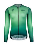 MONTON Cyklistický dres s dlhým rukávom letný - EARTH LADY SUMER - zelená