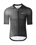 MONTON Cyklistický dres s krátkym rukávom - INK PAINTING - čierna/šedá