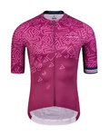 MONTON Cyklistický dres s krátkym rukávom - UNGO - fialová