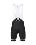 MONTON Cyklistické nohavice krátke s trakmi - MOVEMENT II - čierna