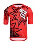 MONTON Cyklistický dres s krátkym rukávom - POW MTB - červená