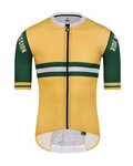 MONTON Cyklistický dres s krátkym rukávom - JOE - žltá/zelená