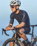 MONTON Cyklistický dres s krátkym rukávom - PRO CARBONFIBER - modrá