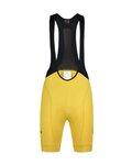 MONTON Cyklistické nohavice krátke s trakmi - SKULL LADY - žltá