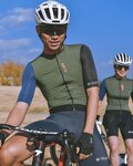 MONTON Cyklistický dres s krátkym rukávom - TRAVELER EVO - čierna/zelená/modrá