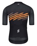 MONTON Cyklistický dres s krátkym rukávom - SKULL THUNDER - šedá/oranžová