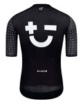 MONTON Cyklistický dres s krátkym rukávom - SKULL SYMBOLS - čierna/biela