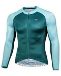 MONTON Cyklistický dres s dlhým rukávom letný - LEJO SUMMER - zelená
