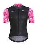 MONTON Cyklistický dres s krátkym rukávom - CAMO DISGUISER - ružová/čierna