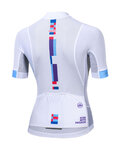 MONTON Cyklistický dres s krátkym rukávom - MONDRIAN LADY - biela